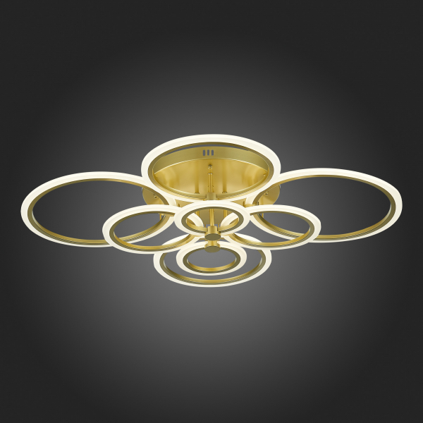 SLE500522-08 Светильник потолочный Золотистый/Белый LED 1*212W 3000-6000K CERINA, изображение 9
