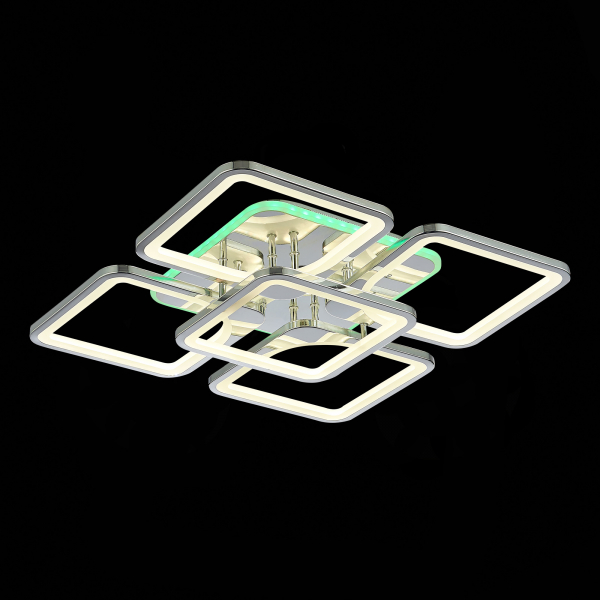 SLE500412-05RGB Светильник потолочный Хром/Белый LED 1*170W RGB 10W 3000-6000K VALIA, изображение 6