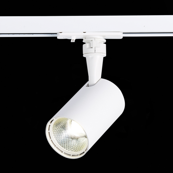 ST351.536.10.36 Св-к трек. Белый LED 1*10W 3000K 900Lm Ra?90 36° IP20 L98xW59xH154 100-240V Однофазная трековая система, изображение 4