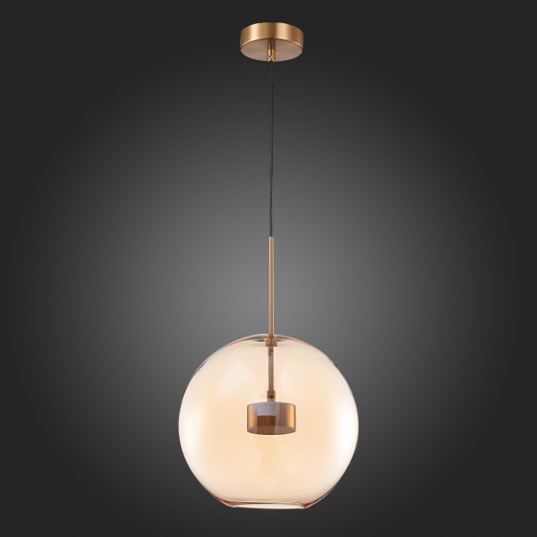 SL1133.323.01 Светильник подвесной ST-Luce Латунь/Коньячный LED 1*10W 3000K BOPONE, изображение 6