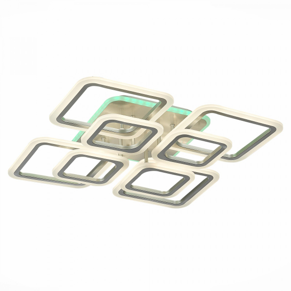 SLE200492-08RGB Светильник потолочный Серебристый/Белый LED 1*176W RGB 10W 3000-6000K QUTRO