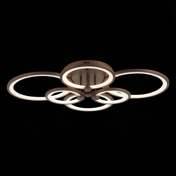 SLE200372-06 Светильник потолочный Кофейный/Белый LED 1*168W 3000-6000K LETO, изображение 7