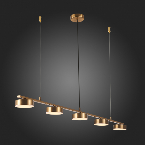 SL6000.303.05 Светильник подвесной ST-Luce Латунь/Латунь LED 5*7W 3000K PANCES, изображение 9