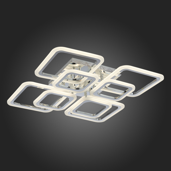 SLE200412-08 Светильник потолочный Хром/Белый LED 1*176W 3000-6000K QUTRO, изображение 7