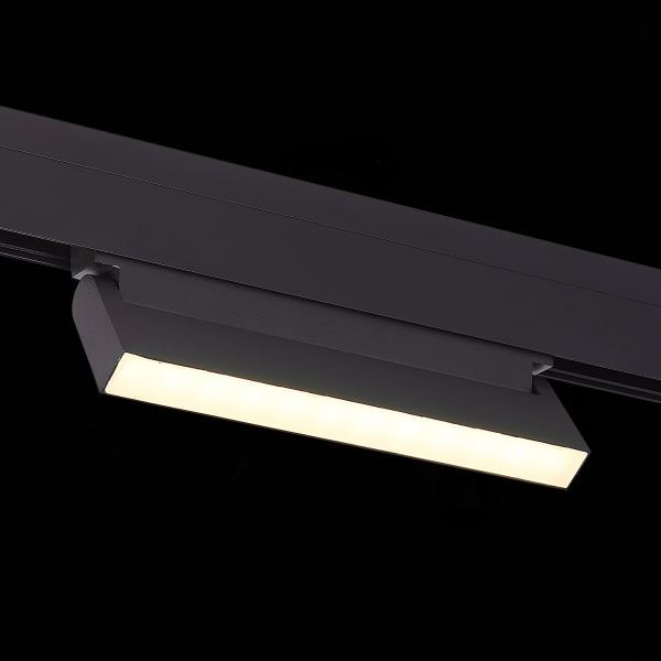 ST363.446.12 Магнитный трековый светильник Черный LED 1*12W 4000K 720Lm Ra&gt;90 120 IP20 L219xW22xH108 48V SKYLINE 48, изображение 4