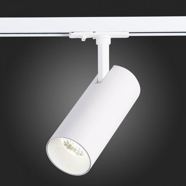 ST350.536.20.36 Св-к трек. Белый LED 1*20W 3000K 1 800Lm Ra?80 36° IP20 L158xW65xH193 100-240V Однофазная трековая система, изображение 7