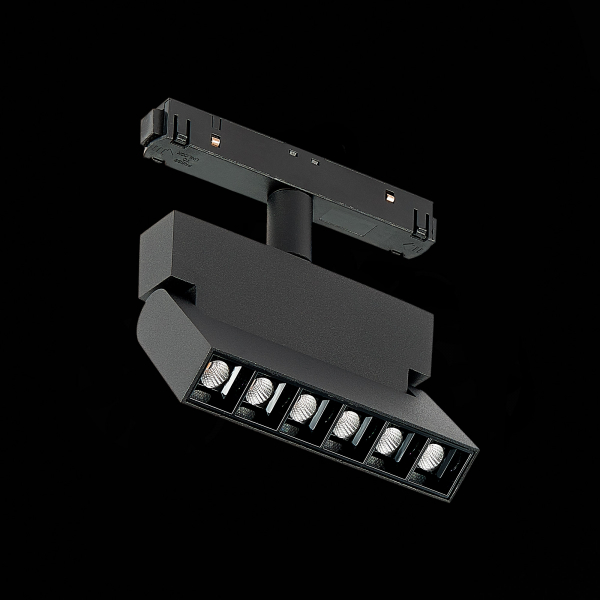 ST362.446.06 Магнитный трековый светильник Черный LED 1*6W 4000K 532Lm Ra&gt;90 36° IP20 L120xW22xH134 48V SKYLINE 48, изображение 6