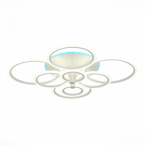SLE500552-08RGB Светильник потолочный Белый/Белый LED 1*212W RGB 15W 3000-6000K CERINA