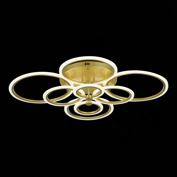 SLE500522-08 Светильник потолочный Золотистый/Белый LED 1*212W 3000-6000K CERINA, изображение 8