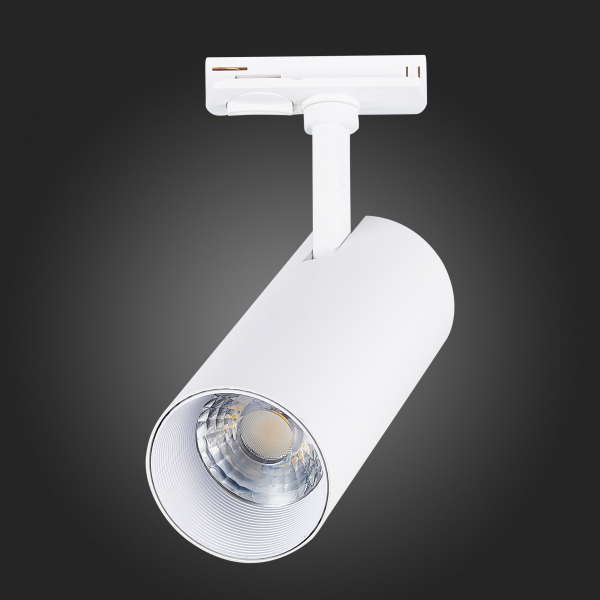 ST350.536.20.36 Св-к трек. Белый LED 1*20W 3000K 1 800Lm Ra?80 36° IP20 L158xW65xH193 100-240V Однофазная трековая система, изображение 9