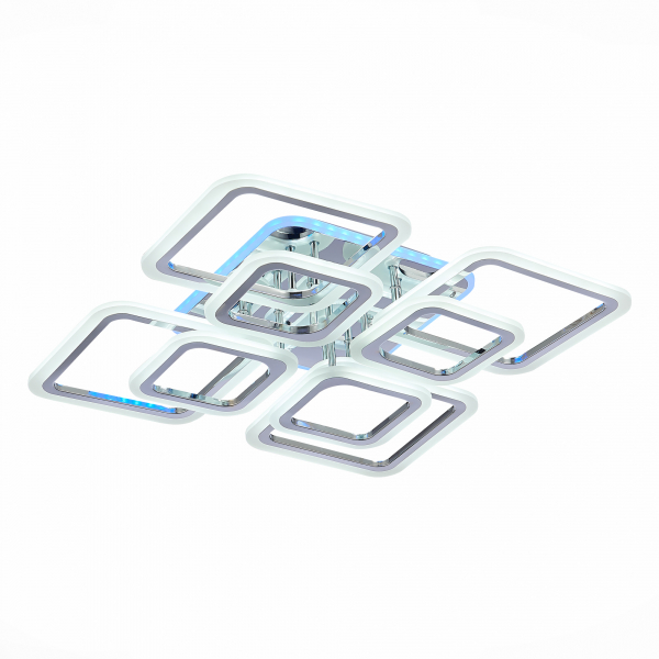SLE200412-08RGB Светильник потолочный Хром/Белый LED 1*176W RGB 10W 3000-6000K QUTRO, изображение 3