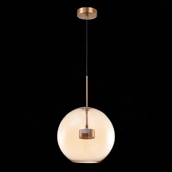 SL1133.323.01 Светильник подвесной ST-Luce Латунь/Коньячный LED 1*10W 3000K BOPONE, изображение 4