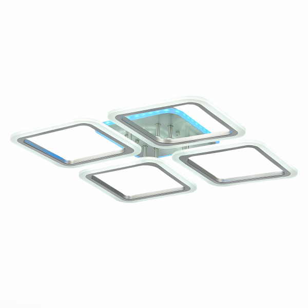 SLE200492-04RGB Светильник потолочный Серебристый/Белый LED 1*112W RGB 8W 3000-6000K QUTRO