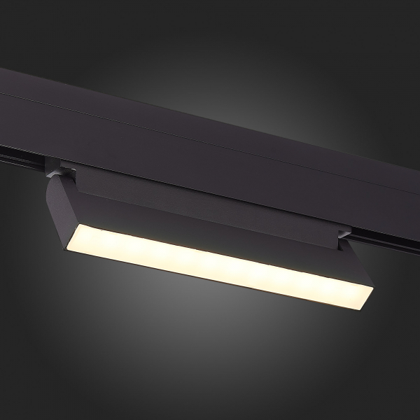 ST363.446.12 Магнитный трековый светильник Черный LED 1*12W 4000K 720Lm Ra&gt;90 120 IP20 L219xW22xH108 48V SKYLINE 48, изображение 7