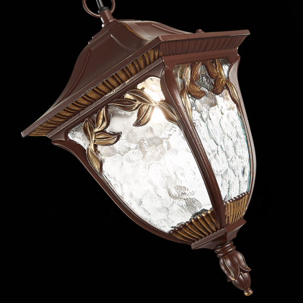 SL083.703.01 Светильник уличный подвесной ST-Luce Кофейный/Кофейный, Прозрачный E27 1*60W CHIANI, изображение 6