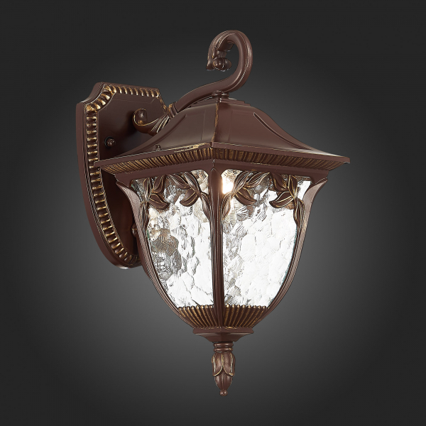 SL083.701.01 Светильник уличный настенный ST-Luce Кофейный/Кофейный, Прозрачный E27 1*60W CHIANI, изображение 7