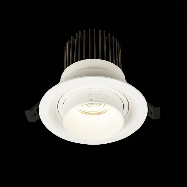 ST701.548.12 Св-к встр. Zoom Белый LED 1*12W 4000K 960Lm Ra90 15°-60° IP20 D115xH95 170-240V Встраиваемые светильники, изображение 5