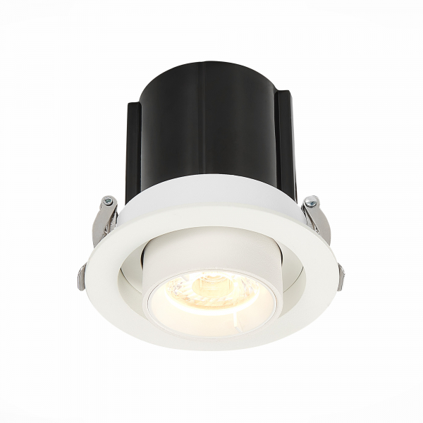 ST702.138.12 Св-к встр. Белый LED 1*12W 3000K 900Lm Ra80 24° IP20 D90xH92 180-240V Встраиваемые светильники, изображение 2