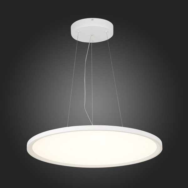 ST602.543.56 Светильник подвесной Белый LED 1*56W 4000K 5 040Lm Ra&gt;80 120 IP20 D600xH35 185-265V Подвесные светильники, изображение 5