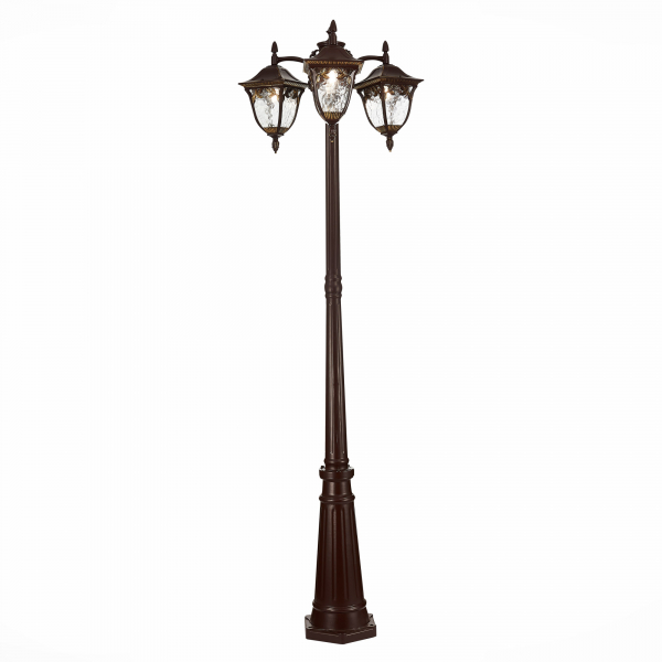 SL083.705.03 Светильник уличный наземный ST-Luce Кофейный/Кофейный, Прозрачный E27 3*60W CHIANI, изображение 3