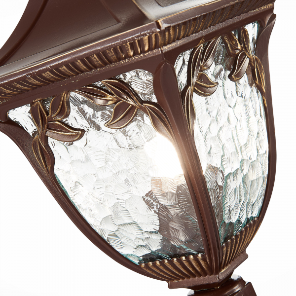 SL083.705.01 Светильник уличный наземный ST-Luce Кофейный/Кофейный, Прозрачный E27 1*60W CHIANI, изображение 3