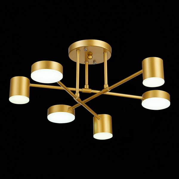 SLE201022-06 Светильник потолочный Золотистый/Золотистый LED 6*7W 4000K NOBEL, изображение 8