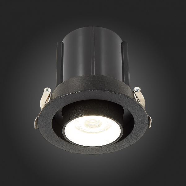 ST702.448.12 Св-к встр. Черный LED 1*12W 4000K 900Lm Ra80 24° IP20 D90xH92 180-240V Встраиваемые светильники, изображение 8