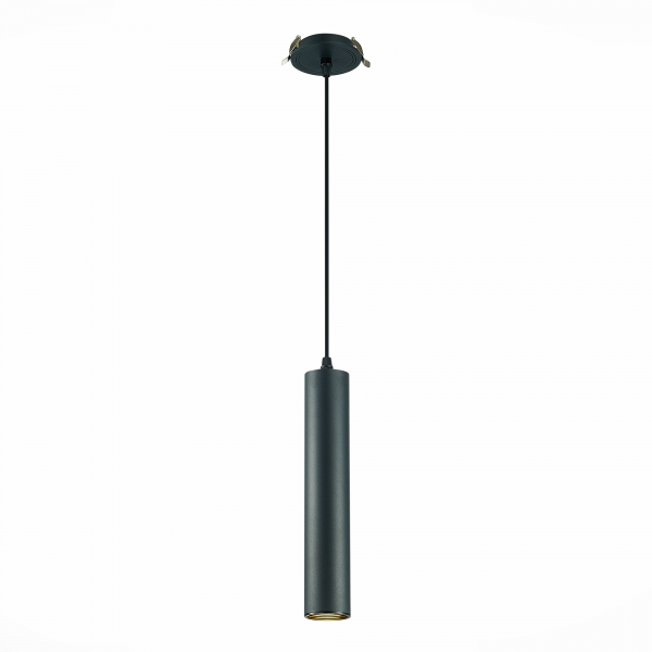 ST151.408.01 Встраиваемый подвесной светильник Черный GU10 1*50W  IP20 D54xH290 220V Без ламп Подвесные светильники