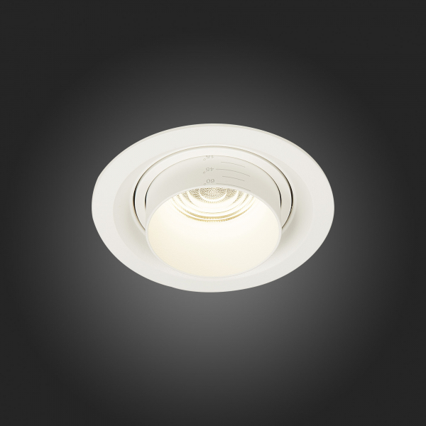ST701.548.12 Св-к встр. Zoom Белый LED 1*12W 4000K 960Lm Ra90 15°-60° IP20 D115xH95 170-240V Встраиваемые светильники, изображение 7