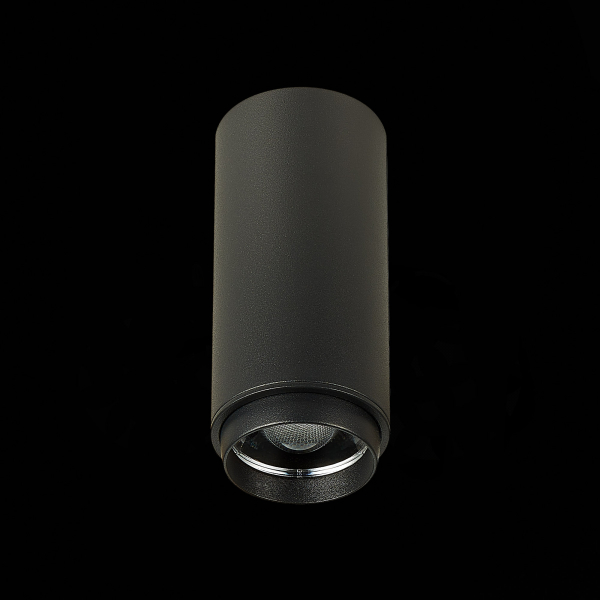 ST600.432.10 Светильник потолочный Zoom Черный LED 1*10W 3000K 1 000Lm Ra&gt;80 15-60° IP20 D59xH130 170-240VV Накладные светильники, изображение 4