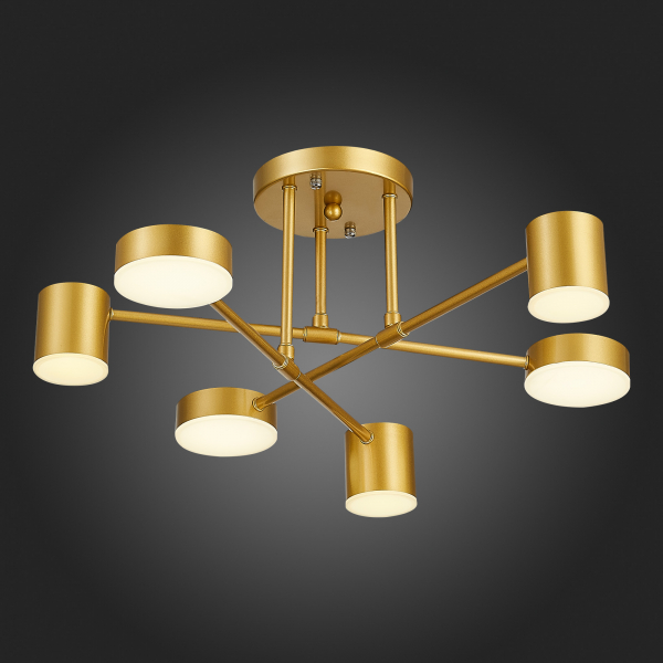 SLE201022-06 Светильник потолочный Золотистый/Золотистый LED 6*7W 4000K NOBEL, изображение 11