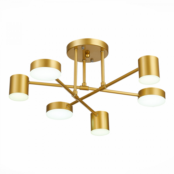 SLE201022-06 Светильник потолочный Золотистый/Золотистый LED 6*7W 4000K NOBEL, изображение 3