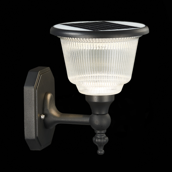 SL9502.401.01 Светильник уличный настенный ST-Luce Черный/Черный, Прозрачный LED 1*2W 3000-6000K SOLARIS, изображение 10