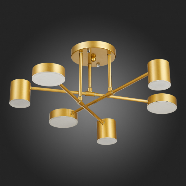 SLE201022-06 Светильник потолочный Золотистый/Золотистый LED 6*7W 4000K NOBEL, изображение 14