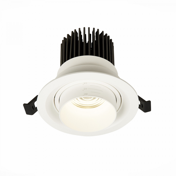 ST701.548.12 Св-к встр. Zoom Белый LED 1*12W 4000K 960Lm Ra90 15°-60° IP20 D115xH95 170-240V Встраиваемые светильники, изображение 2