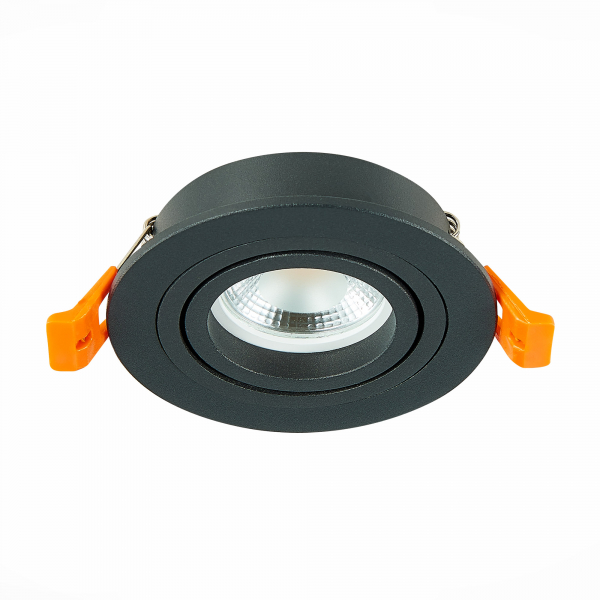 ST251.418.01 Св-к встр. Черный GU10 1*50W  IP20 L90xW90xH27 220V Без ламп Встраиваемые светильники, изображение 2