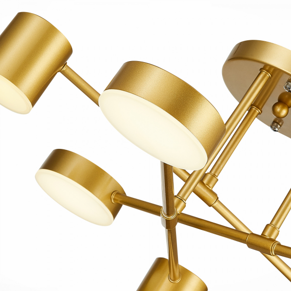 SLE201022-06 Светильник потолочный Золотистый/Золотистый LED 6*7W 4000K NOBEL, изображение 5