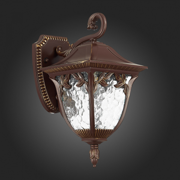 SL083.701.01 Светильник уличный настенный ST-Luce Кофейный/Кофейный, Прозрачный E27 1*60W CHIANI, изображение 8