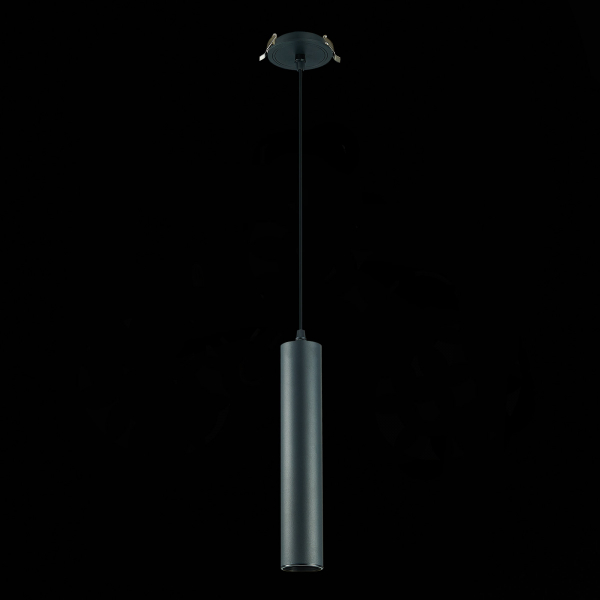 ST151.408.01 Встраиваемый подвесной светильник Черный GU10 1*50W  IP20 D54xH290 220V Без ламп Подвесные светильники, изображение 5