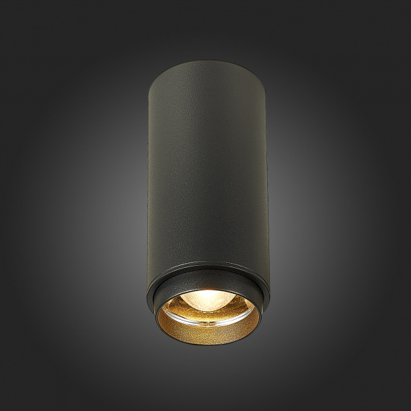 ST600.432.10 Светильник потолочный Zoom Черный LED 1*10W 3000K 1 000Lm Ra&gt;80 15-60° IP20 D59xH130 170-240VV Накладные светильники, изображение 5