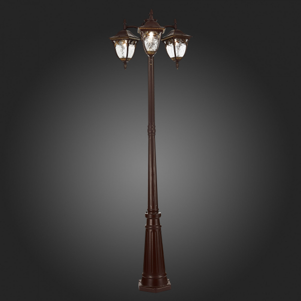 SL083.705.03 Светильник уличный наземный ST-Luce Кофейный/Кофейный, Прозрачный E27 3*60W CHIANI, изображение 11