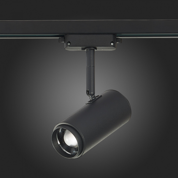 ST600.436.12 Св-к трек. Zoom Черный LED 1*12W 3000K 1 200Lm Ra&gt;80 15-60° IP20 L137xW59xH178 170-240VV Однофазная трековая система, изображение 8