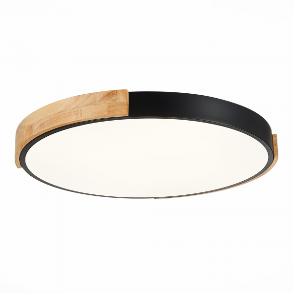 SLE201342-01 Светильник потолочный Черный, Светлое дерево/Белый LED 1*40W 3000K/4000K/6000K DELIA, изображение 2