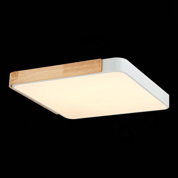 SLE201252-01 Светильник потолочный Белый, Светлое дерево/Белый LED 1*42W 3000K/4000K/6000K FESTA, изображение 6