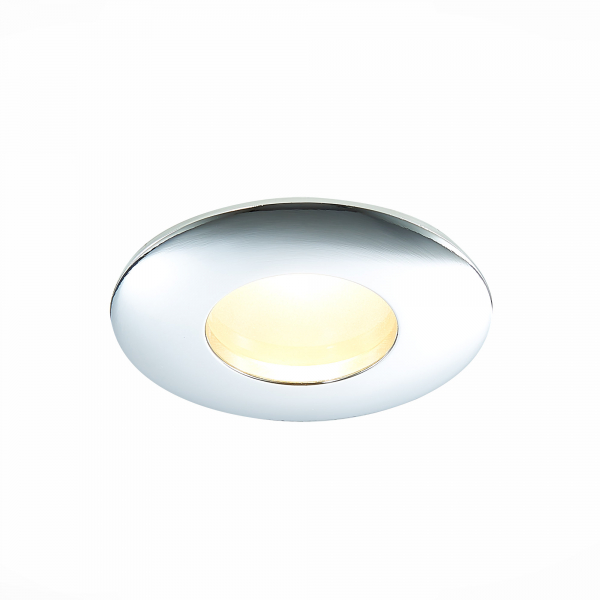 ST213.108.01 Св-к встр. Хром GU10 1*50W  IP44 D84xH50 220V Без ламп Встраиваемые светильники, изображение 3