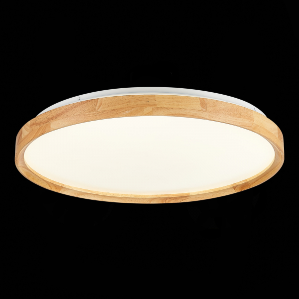 SLE201382-01 Светильник потолочный Светлое дерево/Белый LED 1*40W 3000K/4000K/6000K DELIA, изображение 6