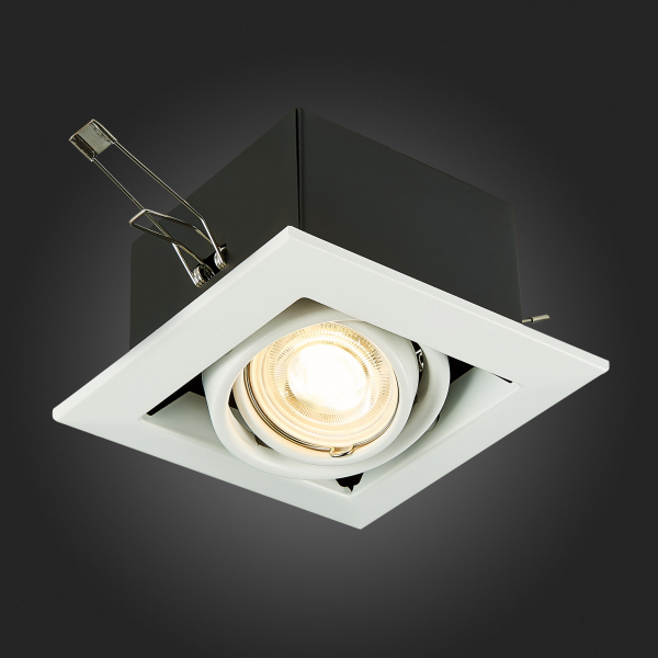 ST250.558.01 Св-к встр. Черный, Белый GU10 1*50W  IP20 L126xW126xH70 220V Без ламп Встраиваемые светильники, изображение 9