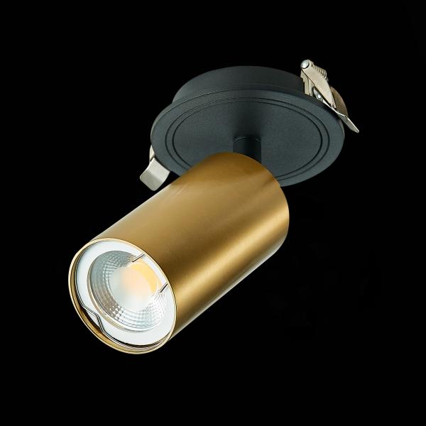 ST303.208.01 Св-к встр. Золотистый GU10 1*50W  IP20 D90xH175 220V Без ламп Встраиваемые светильники, изображение 5