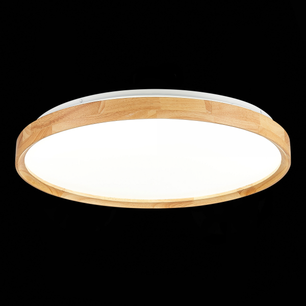 SLE201382-01 Светильник потолочный Светлое дерево/Белый LED 1*40W 3000K/4000K/6000K DELIA, изображение 5