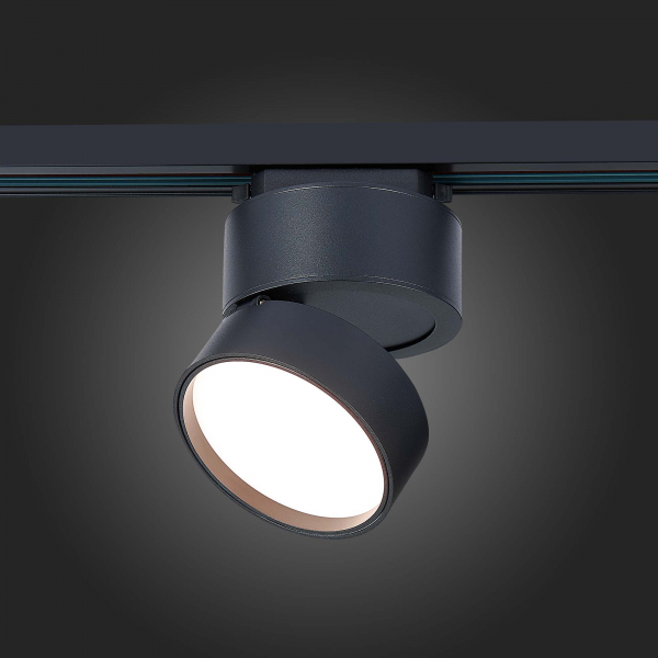ST651.436.14 Св-к трек. Черный LED 1*14W 3000K 1 100Lm Ra&gt;90 120° IP20 D104xH128 170-240VV Однофазная трековая система, изображение 6